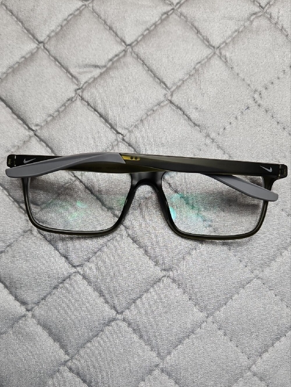 Nike Men's Black and Gray Eyewear Gold Temple Arm Nike 7116 Live Free - Picture 9 of 16